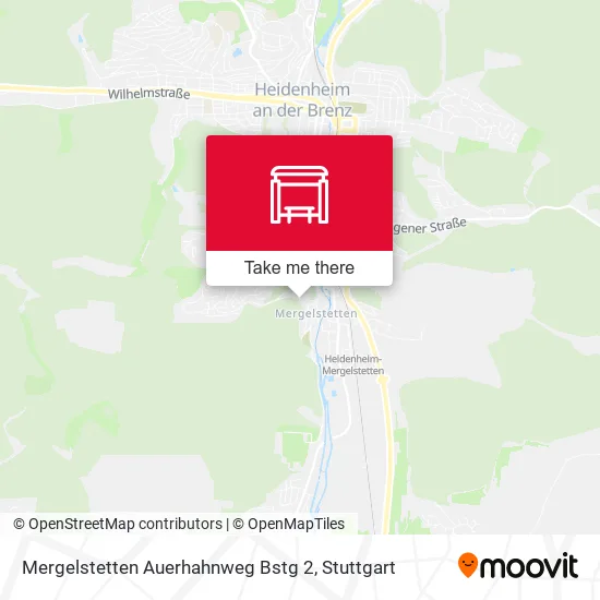 Карта Mergelstetten Auerhahnweg Bstg 2