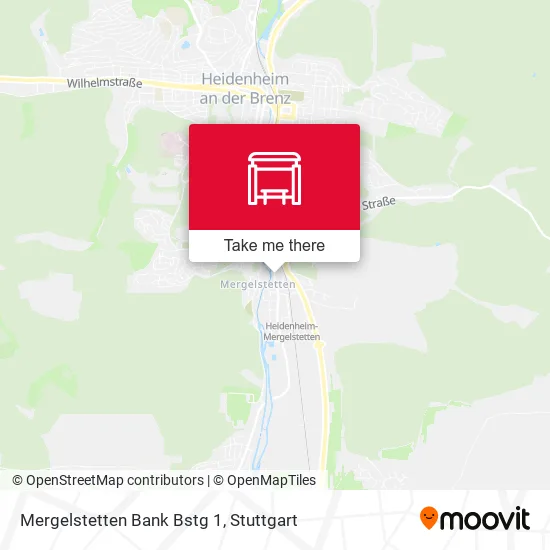 Карта Mergelstetten Bank Bstg 1