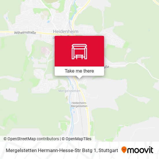 Карта Mergelstetten Hermann-Hesse-Str Bstg 1
