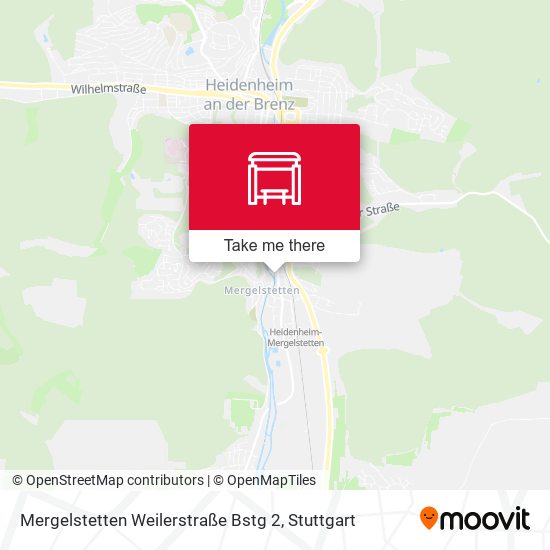 Mergelstetten Weilerstraße Bstg 2 map