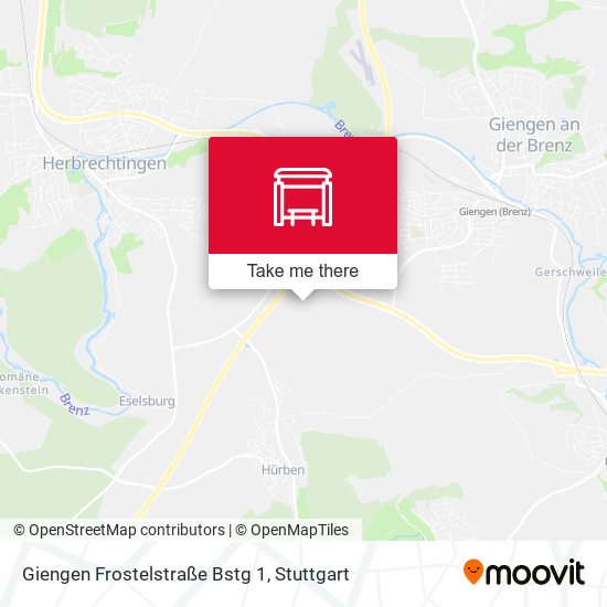 Giengen Frostelstraße Bstg 1 map