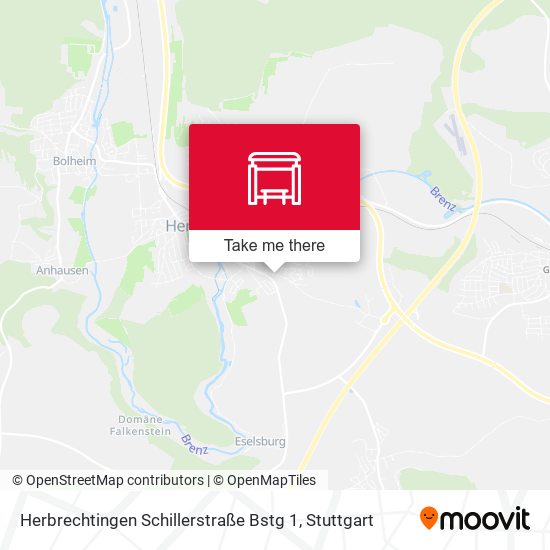 Herbrechtingen Schillerstraße Bstg 1 map