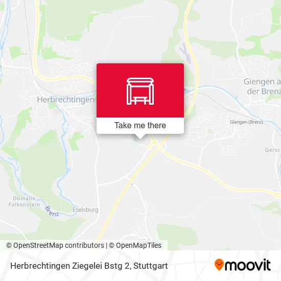 Карта Herbrechtingen Ziegelei Bstg 2