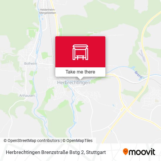 Herbrechtingen Brenzstraße Bstg 2 map