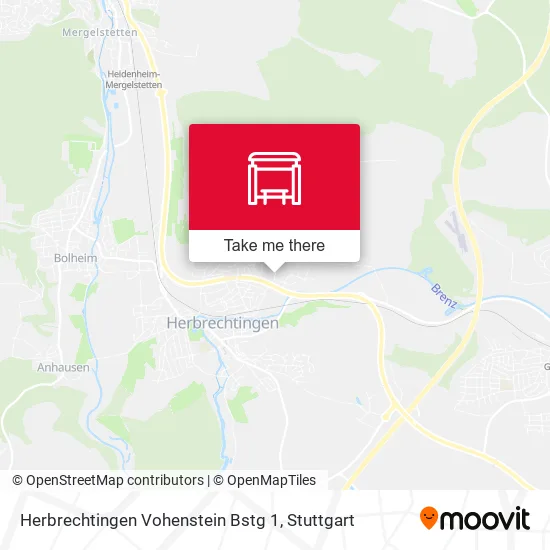 Карта Herbrechtingen Vohenstein Bstg 1