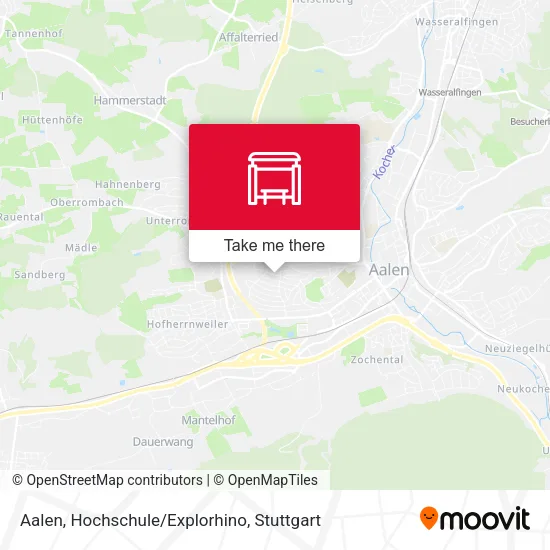 Карта Aalen, Hochschule/Explorhino