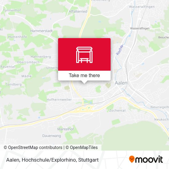 Aalen, Hochschule/Explorhino map