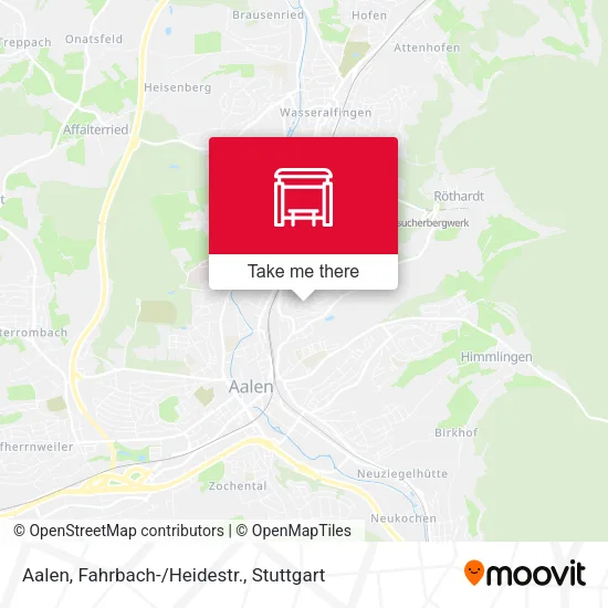 Карта Aalen, Fahrbach-/Heidestr.