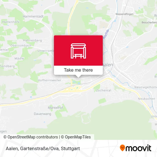 Карта Aalen, Gartenstraße/Ova
