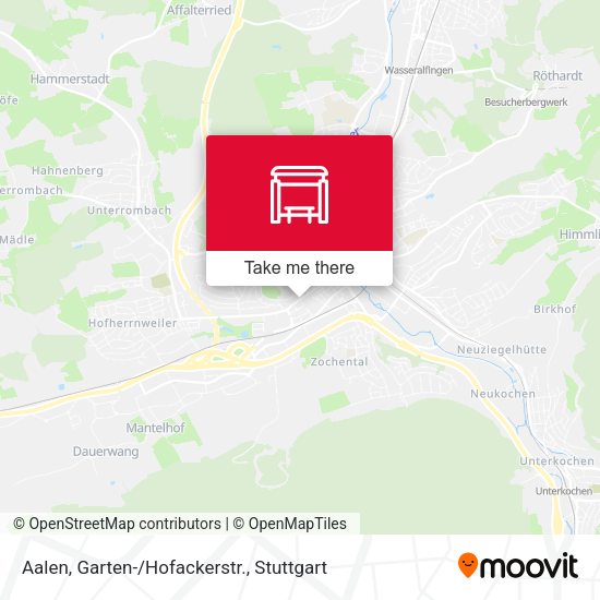 Карта Aalen, Garten-/Hofackerstr.