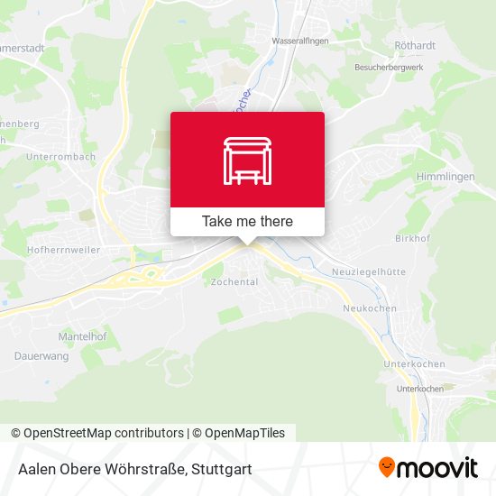 Aalen Obere Wöhrstraße map