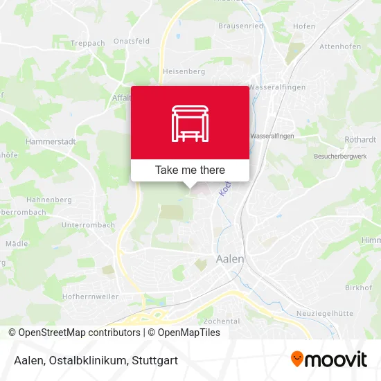 Карта Aalen, Ostalbklinikum