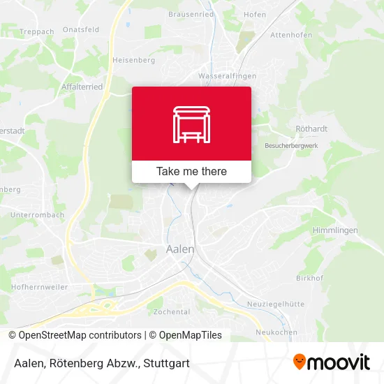 Карта Aalen, Rötenberg Abzw.