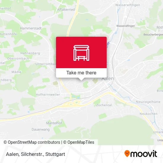 Карта Aalen, Silcherstr.