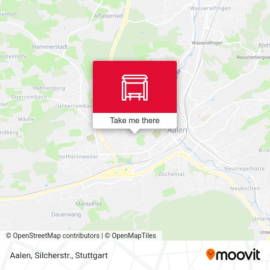 Карта Aalen, Silcherstr.
