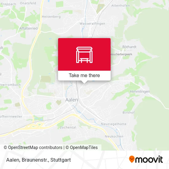Карта Aalen, Braunenstr.