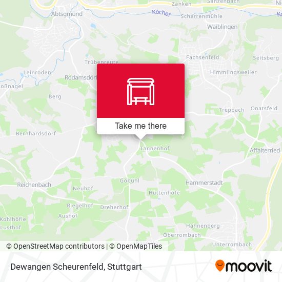 Dewangen Scheurenfeld map