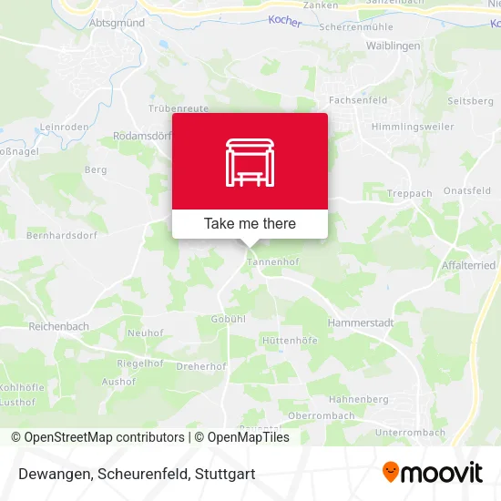 Карта Dewangen, Scheurenfeld
