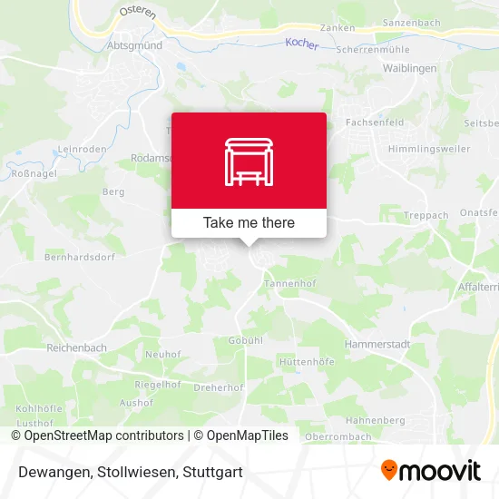 Карта Dewangen, Stollwiesen