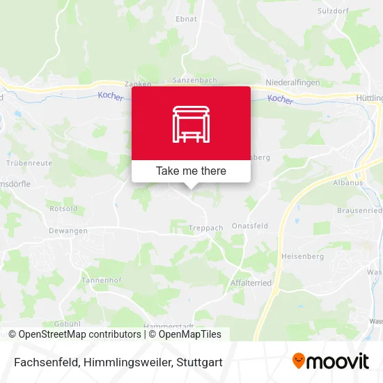 Карта Fachsenfeld, Himmlingsweiler