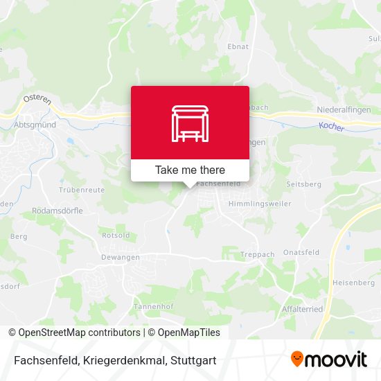 Fachsenfeld, Kriegerdenkmal map