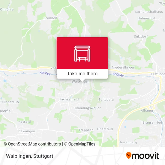 Карта Waiblingen