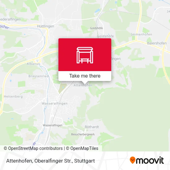 Карта Attenhofen, Oberalfinger Str.