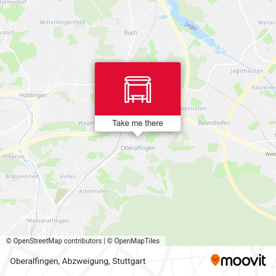 Oberalfingen, Abzweigung map