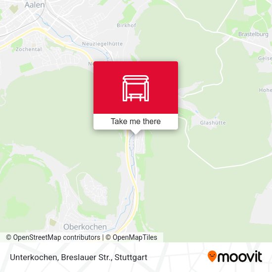 Карта Unterkochen, Breslauer Str.