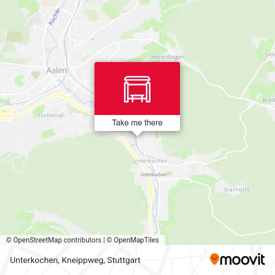 Карта Unterkochen, Kneippweg