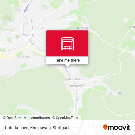 Карта Unterkochen, Kneippweg