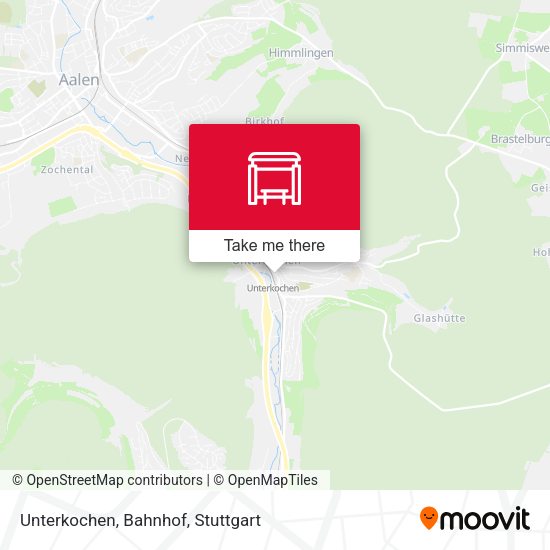 Карта Unterkochen, Bahnhof