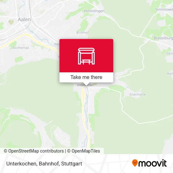 Карта Unterkochen, Bahnhof
