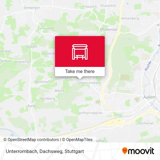 Карта Unterrombach, Dachsweg