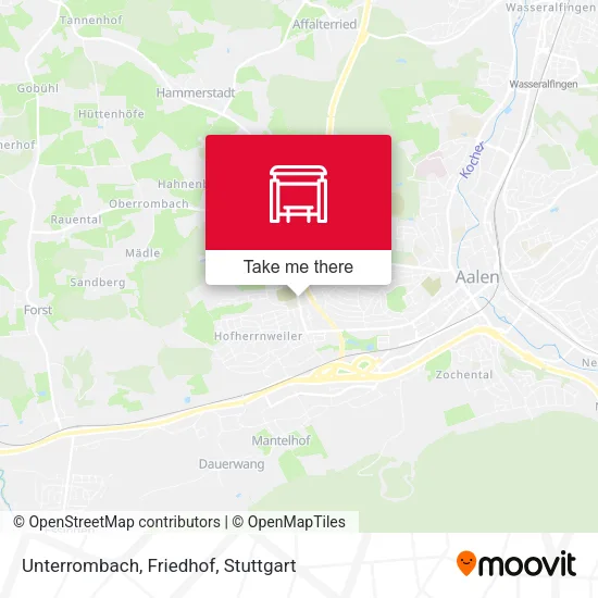 Карта Unterrombach, Friedhof