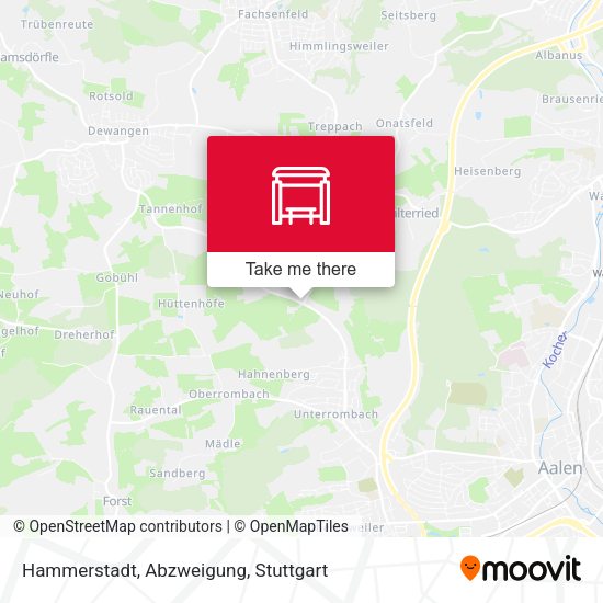 Карта Hammerstadt, Abzweigung