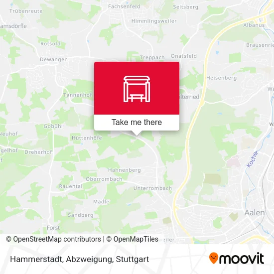 Карта Hammerstadt, Abzweigung