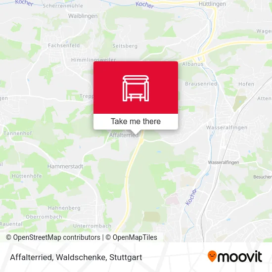 Карта Affalterried, Waldschenke