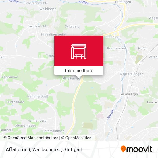 Карта Affalterried, Waldschenke