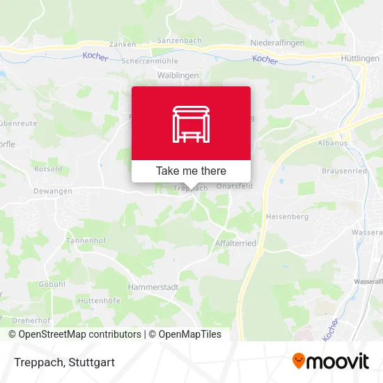 Treppach map