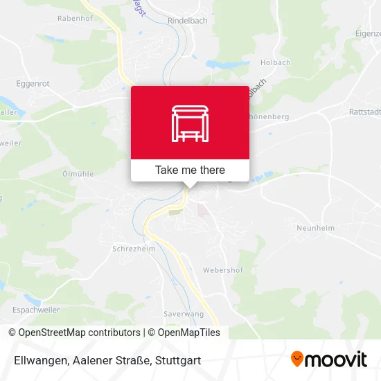 Карта Ellwangen, Aalener Straße