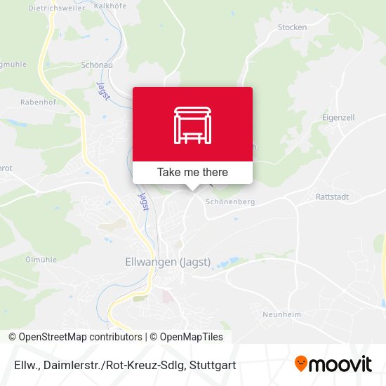 Ellw., Daimlerstr. / Rot-Kreuz-Sdlg map