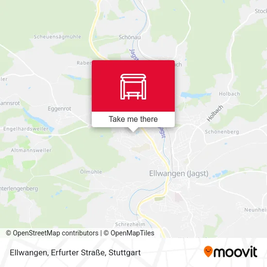 Карта Ellwangen, Erfurter Straße