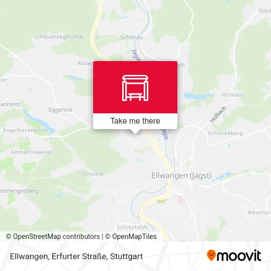 Карта Ellwangen, Erfurter Straße