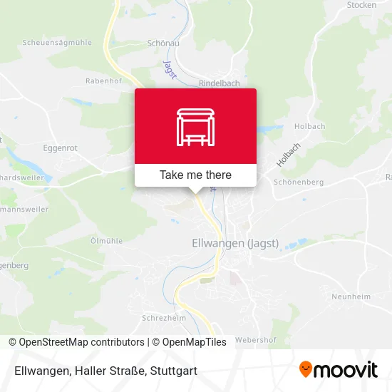Карта Ellwangen, Haller Straße