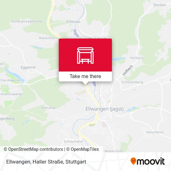 Карта Ellwangen, Haller Straße