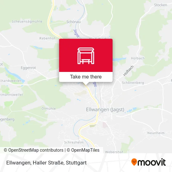 Карта Ellwangen, Haller Straße