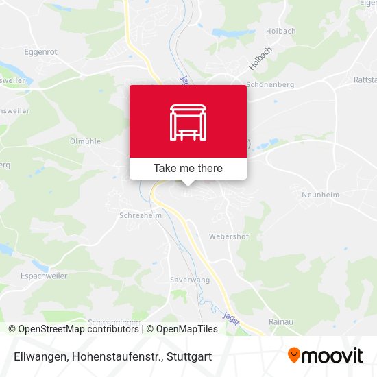 Карта Ellwangen, Hohenstaufenstr.