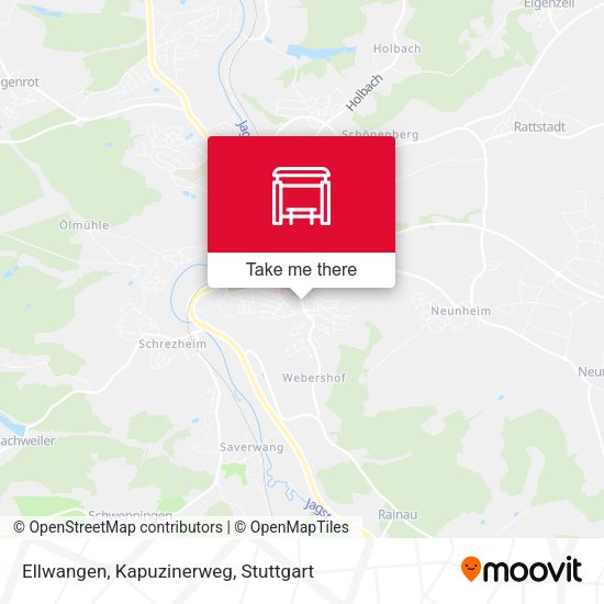 Ellwangen, Kapuzinerweg map