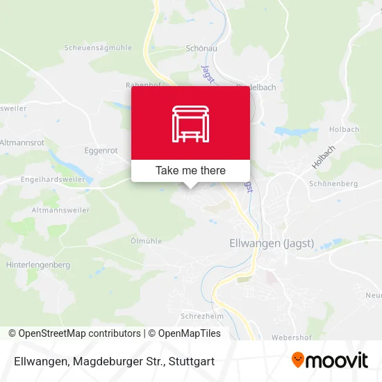 Карта Ellwangen, Magdeburger Str.